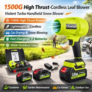 1500G High Thrust-Cordless Leaf Blower - Violent Turbo Handheld Snow Blower, Lightweight Design, Gardener,Garden Mainte,Car Owner,Suitable for Car Drying After Wash & Outdoor Use