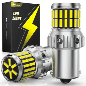 Nilight LED Bulbs (Pairs) - 1156, 4014 63SMD, BA15S, 7506, 1003, 1141, P21W Automotive & Motorcycle Car Headlight Bulbs That Light Up