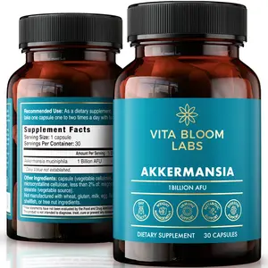 Vita Bloom Labs Akkermansia Probiotic Supplement Active Strain 1 Billion AFU 30 Capsules