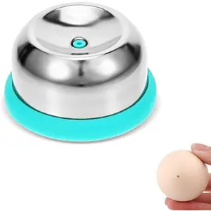 Egg Piercer Tool for Hard Boiled Eggs - Stainless Steel  with Safety Lock - Prevents Cracking, Easy Peeling - Egg Pricker for Cooking, Boiling, Steaming - Kitchen Gadget & Egg Cooker Accessory