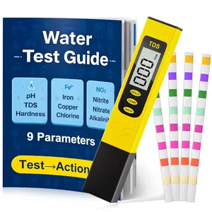 Test Kit - TDS Meter, 20 Test (8 in 1), User Action Guide & 2 Record Sheets.Tester for Home, Tap & Well Drinking.