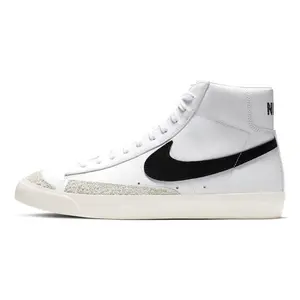 Nike Blazer 77 Vintage Retro Thick Sole Elevated Mid-Top Skate Shoe Unisex White/Black BQ6806-100 Authentic New Officially Certified