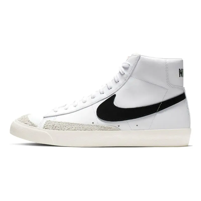Nike Blazer 77 Vintage Retro Thick Sole Elevated Mid-Top Skate Shoe Unisex White/Black BQ6806-100 Authentic New Officially Certified