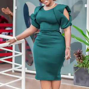 European and American women’s clothing, Summer 2025 new arrival — buttock-flattering office‑style commuter dress