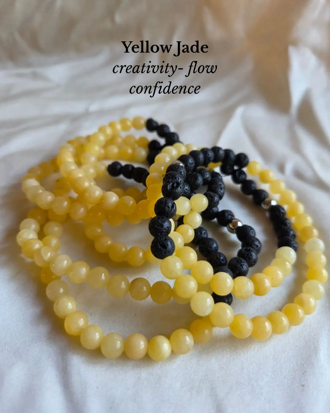 Yellow Jade Crystal Bracelet