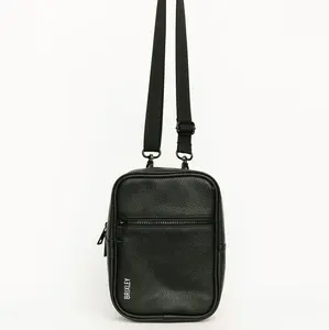 MEDIUM - Leather Midnight Crossbody Sling