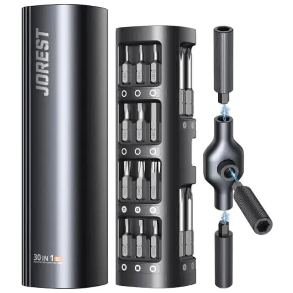 JOREST 72-Tooth Ratchet Screwdriver Set for Tight Spaces & Home Repair