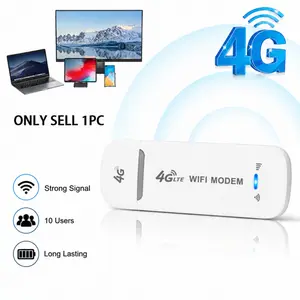 Portable Wireless Router 4g Lte 150mbps High-Speed Smart Chip Stable Signal Secure Network Pocket Mobile Hotspot Portable Wifi for Travel Business Home Use