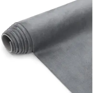 Suede Headliner Fabric with Foam Backing Material - Automotive/Home Micro-Suede Headliner Flame Retardant Fabric for Car Replacement/Repair/DIY (Grey 96 * 60 Inch)