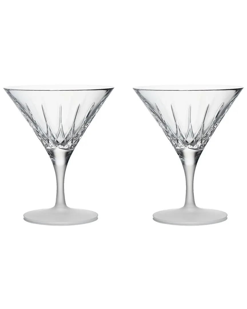 Waterford Set of 2 Lismore Arcus Martini Glasses Waterford Set of 2 Lismore Arcus Martini Glasses