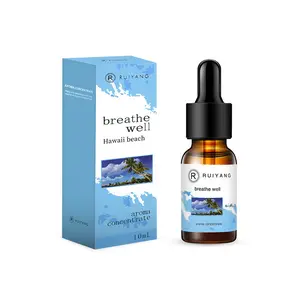 10ML Beach Scented Essential Oil, Humidifier Refill Liquid, Stress Relief, Sleep Aid, Suitable for Diffusers, Humidifiers, Air Purifiers