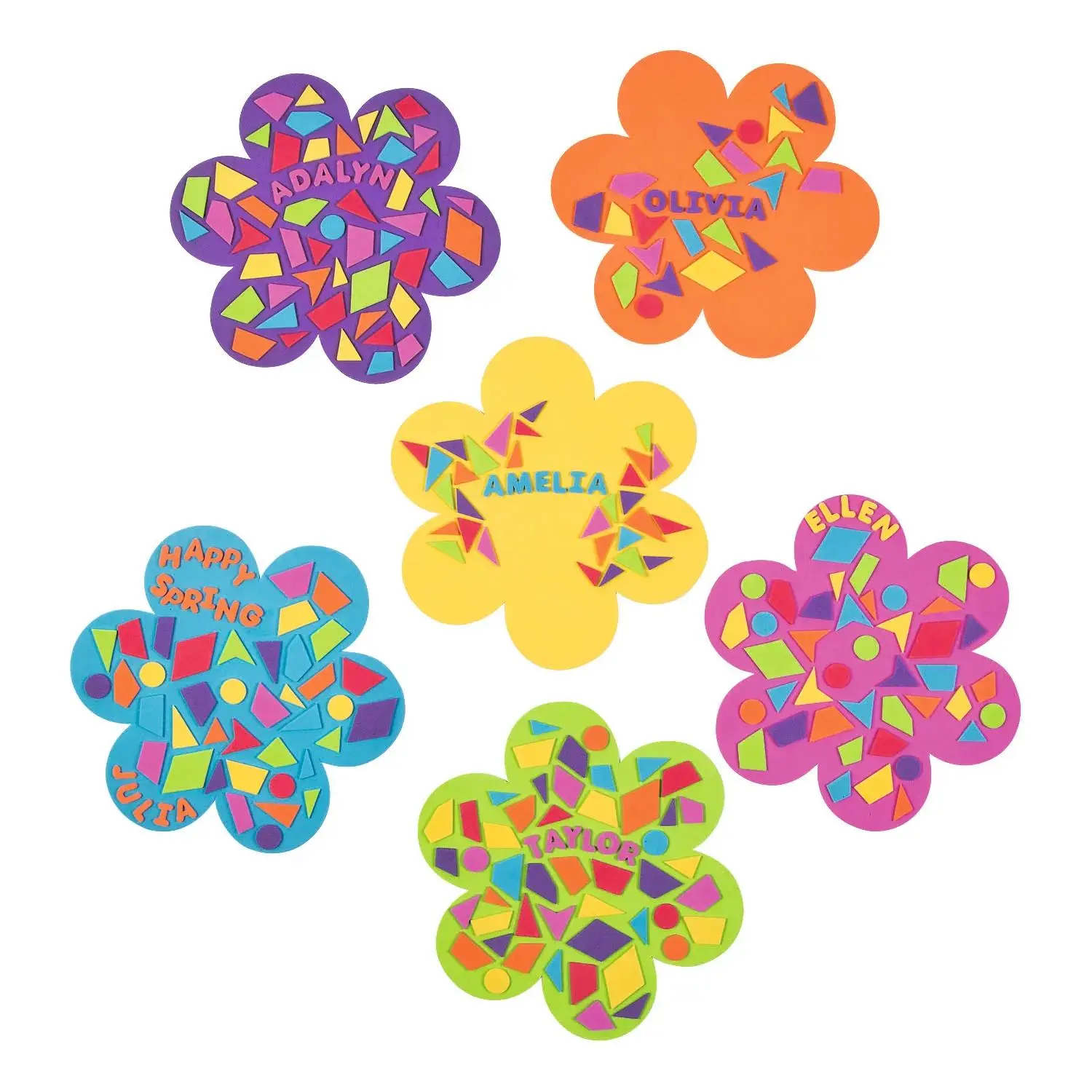 DIY Mosaic Flower Kit - 24 Pc.
