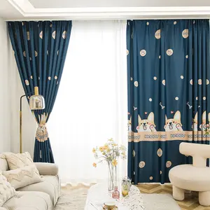 1pc Printed Blackout Curtain for Kids’ Room – Simple Design, Easy-to-Install Window Treatment for Home Living Room, Bedroom & Hotel Décor, Available in Multiple Sizes & Colors