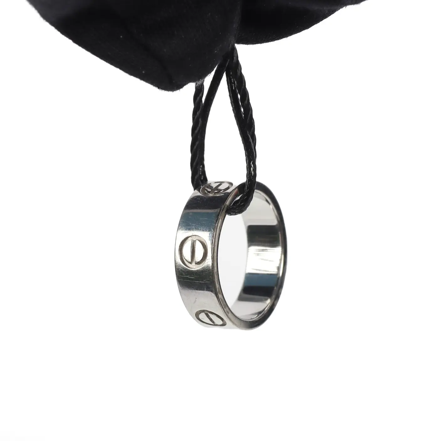 Pre-owned Cartier Silver Tone Ring 93634815