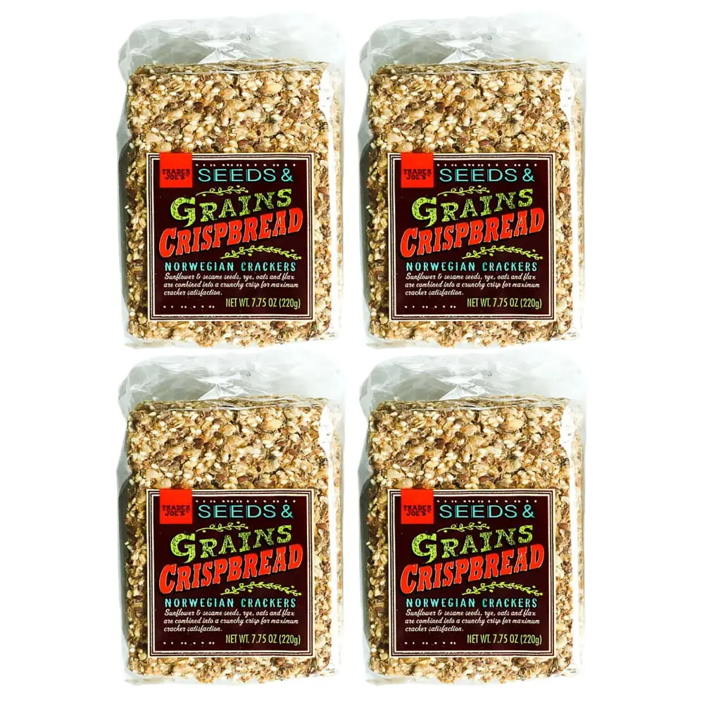 Trader Joe's Seeds and Grains Crispbread Norwegian Crackers - 4 Pack