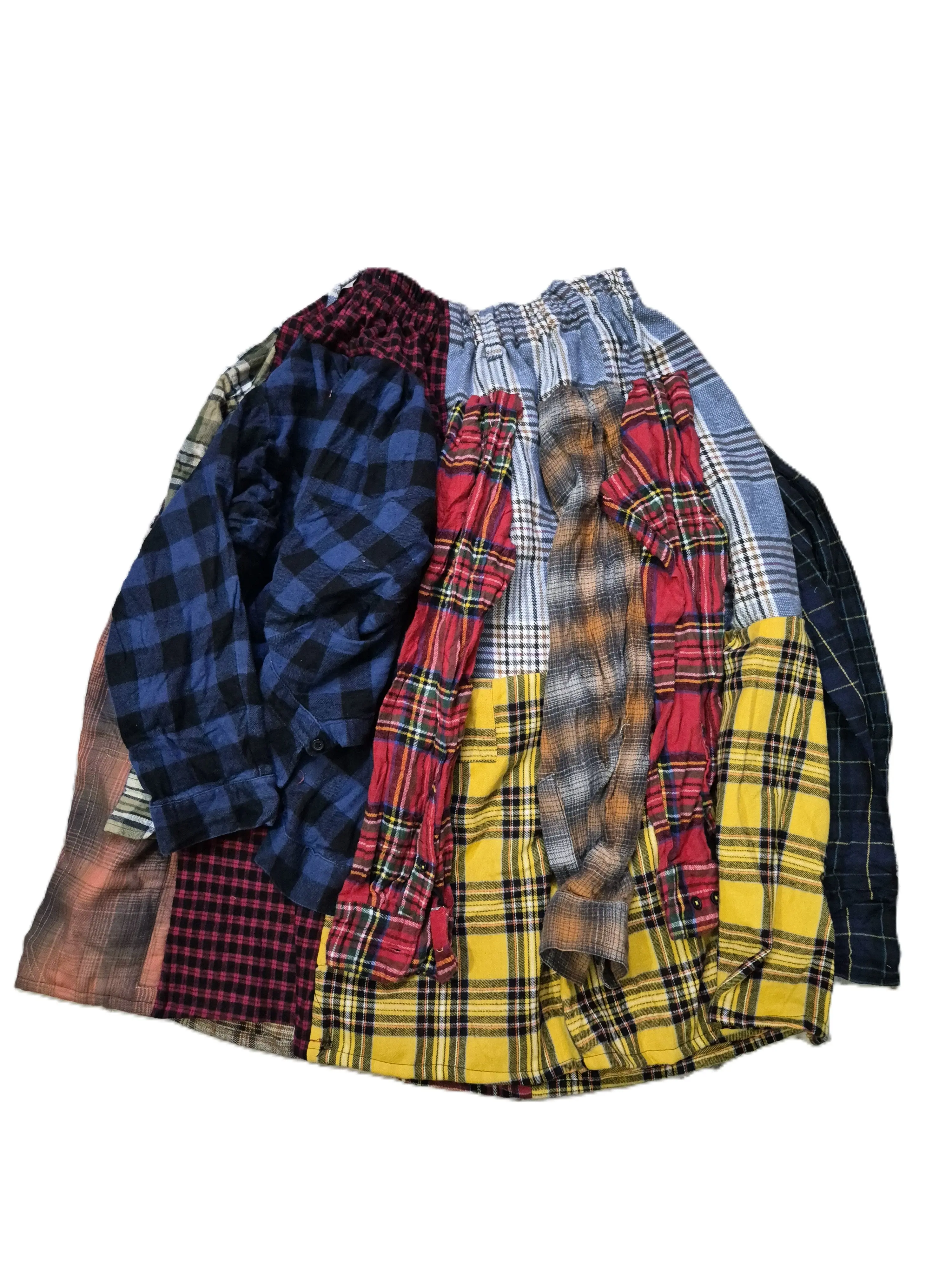 Deconstructed Flannel Skirt