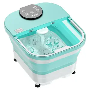 【Summervibes】VEVOR Collapsible Foot Spa Bath Massager, TikTokShopBlackFriday, 95°F - 118°F Heated Pedicure Foot Bath Tub with Adjustable Water Shower, 30 Massage Rollers, Feet Soaking Tub with Remote Control & Timer for Stress Relief