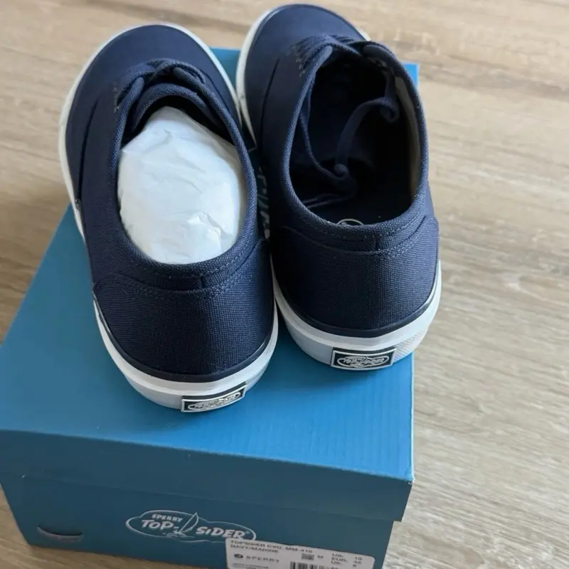 Sperry Top-Sider Men’s Striper II CVO Seacycled Navy Canvas Sneakers