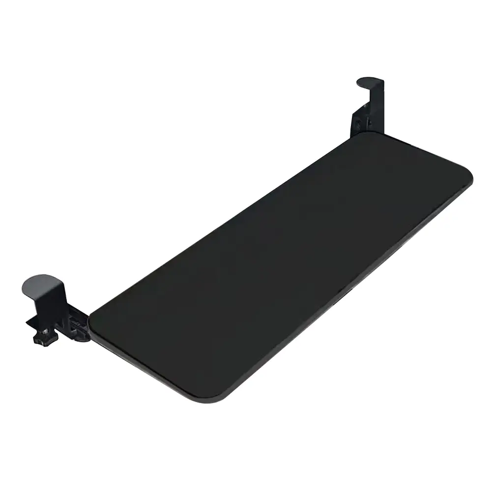 Slide Out Computer Keyboard Drawer with C Clamp Mount Under Desk Keyboard Drawer Height Adjustable Computer Keyboard & Mouse Tray Slide-Out Platform Computer Drawer