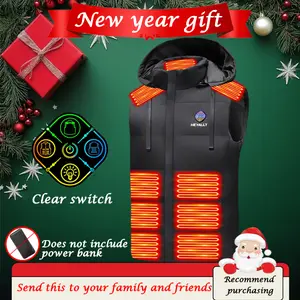 HEYALLY Heated Vest for Men,New Year Gift Heated Vested with 5 Settings & 23 Zones,BatteryPack Not Included,Ideal for Winter Outdoor sports