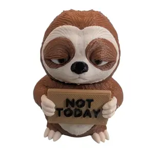 Funny Sloth “Not Today” Figurine – Lazy Mood Desk Decor