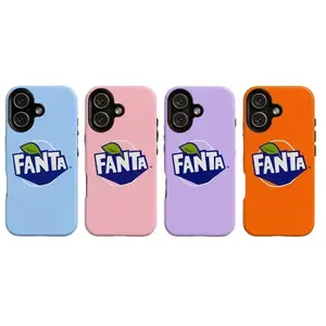 Fanta-Style Phone Case  Soda Protective Cover — Compatible with iPhone 11–17 Pro MaxPlus Series
