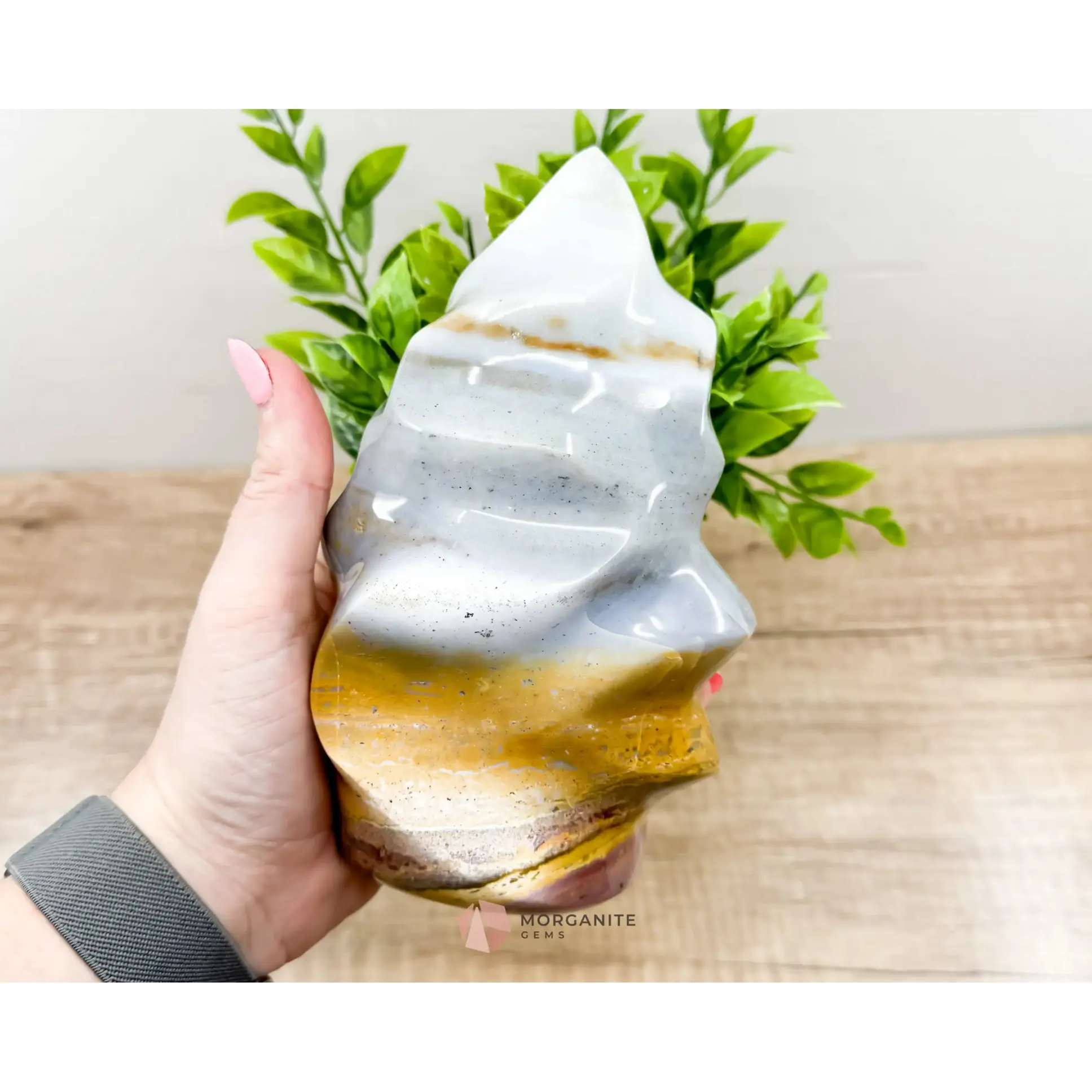 Genuine Polished Large Polychrome Jasper Flame Freeform