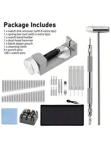 Professional Watch Adjustment Tool Set, Watch Repair Kit, Father's Day Gift Idea, High-Quality Precision Tools for Watches, Repair Toolkit
