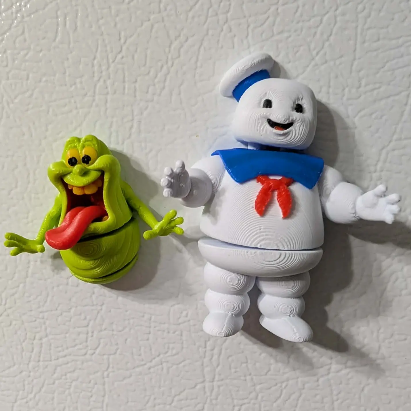 Retro Articulated Ghost Hunter Refrigerator Magnets, Lightweight Print Magnetic Home Decor for Fridges