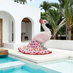 Peacock Animal 3D Puzzle Building Block Creative Decoration, Birthday Halloween Valentine Christmas Gift, Perfect for Personal Use or Present