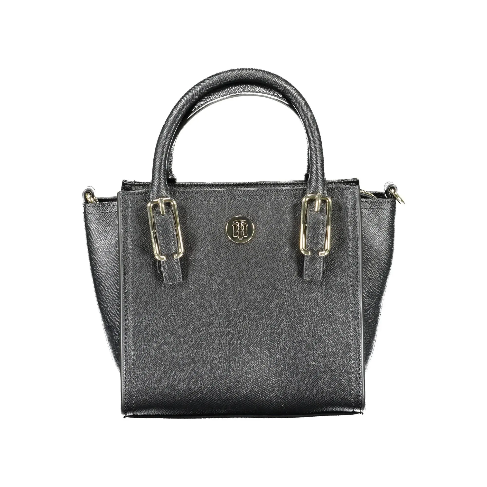 Tommy Hilfiger Black Polyurethane Handbag