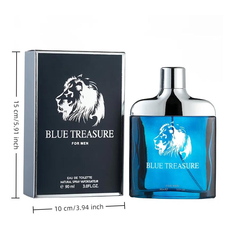 Men's Perfume in 3.0 Ounce/3.0 Liquid Ounce - Scent features notes of suede, orange blossom, leather, and mahogany, elegant and alluring, perfect for evening dinners and parties, decanter-shaped bottle, collector's perfume, romantic Valentine's Day gift