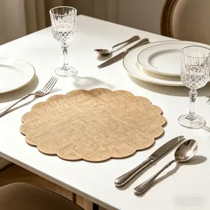 Floral Table Mats, Dining Table Mats, Nordic Style Heat-Resistant Trivets, 33.5cm Single Piece, 4/6/8 Set Options, Kitchen, Wedding, Christmas Party Decor