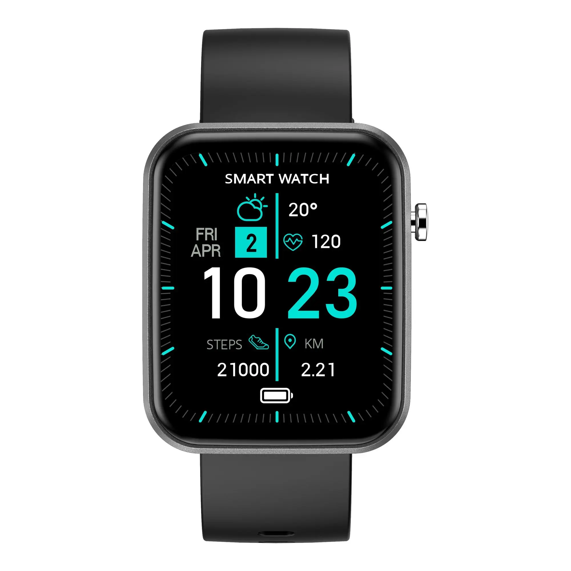 Advanced Smartwatch, Android Bluetooth Device with 3 Interchangeable Bands, Wellness & Activity Tracker