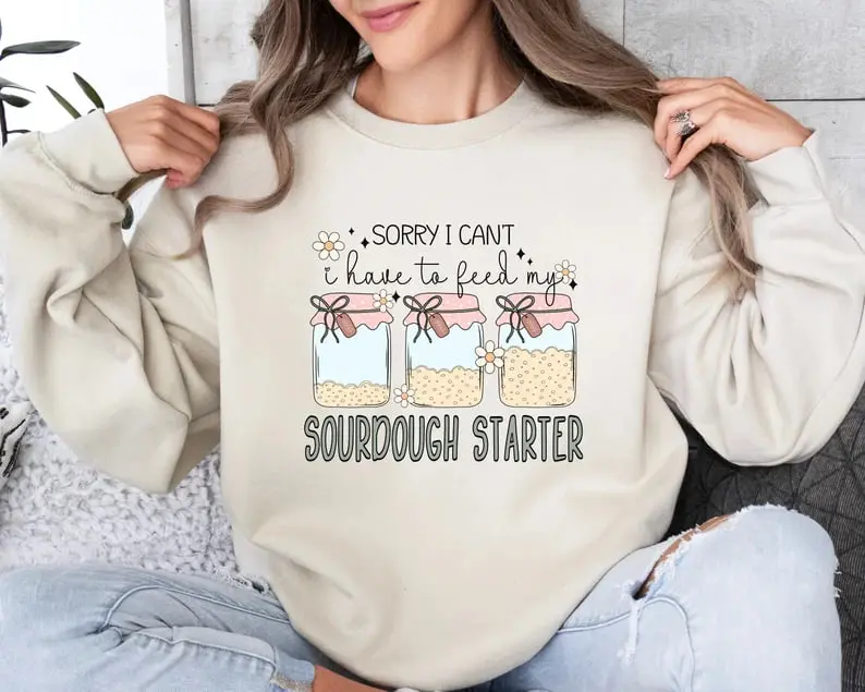 Sourdough Starter Sweatshirt, Wake and Bake Shirt, Bread Baking Sweater, Funny Sourdough Shirt , Sourdough Baker Hoodie, Bread Sweatshirt
