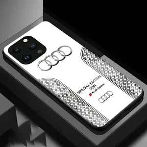Luxury Audi Sports Car Pattern Phone Case Fit for iPhone X, 11, 12, 13, 14, 15, 16 & Samsung Galaxy S21, S22, S23, S24 & 25 Protection Shockproof