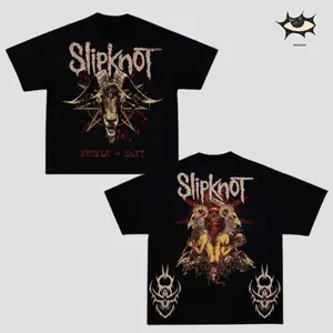 Slipknot - People = Shit Sigil Unisex Hoodie T-Shirt – All Hope Is Gone World Tour Rock Groove Metal Cotton Graphic Tee, Groove Metal Rock Band Shirt, Oversized Vintage Tee, Heavy Metal Merch, Gift for Rock Fans