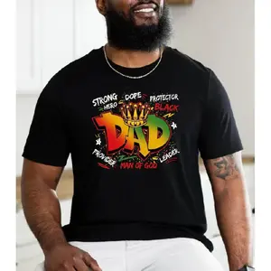Strong Dad T shirt Black Dad Shirt Man Of God Shirt Fathers Day Gift For Black Dad Juneteenth Dad Shirt