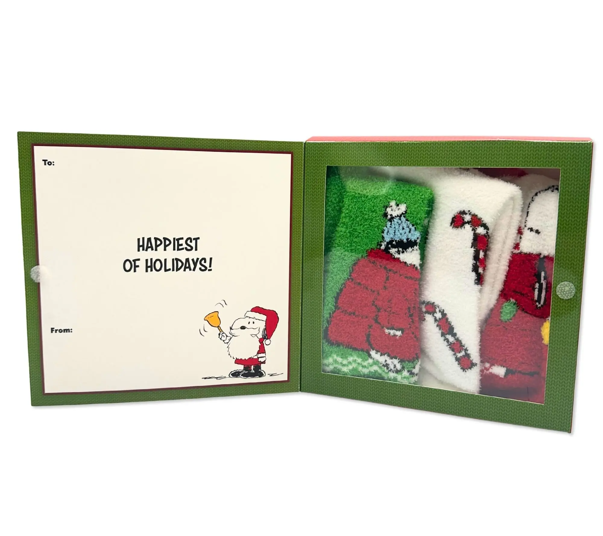 Ladies' Seasons Greetings Set of 3 Gift Boxed Cozy Crew Socks Ladies' Seasons Greetings Set of 3 Gift Boxed Cozy Crew Socks