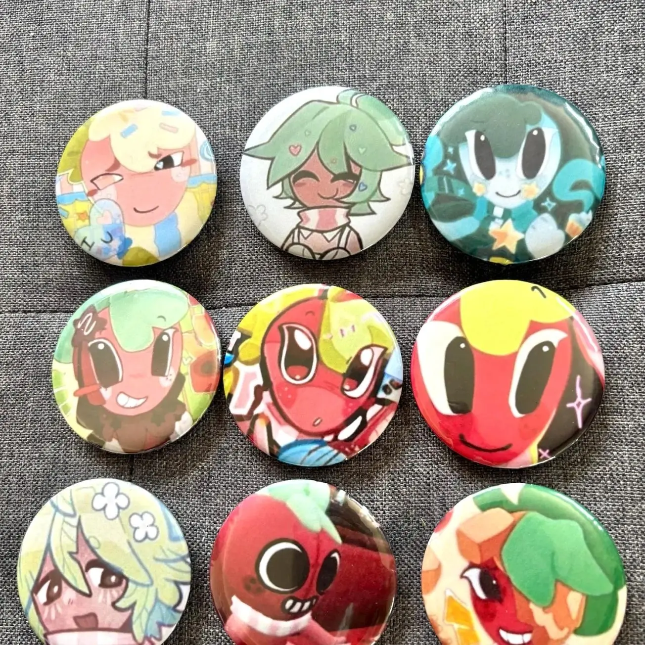 8 ops Sprout Dandy's World Pin Buttons