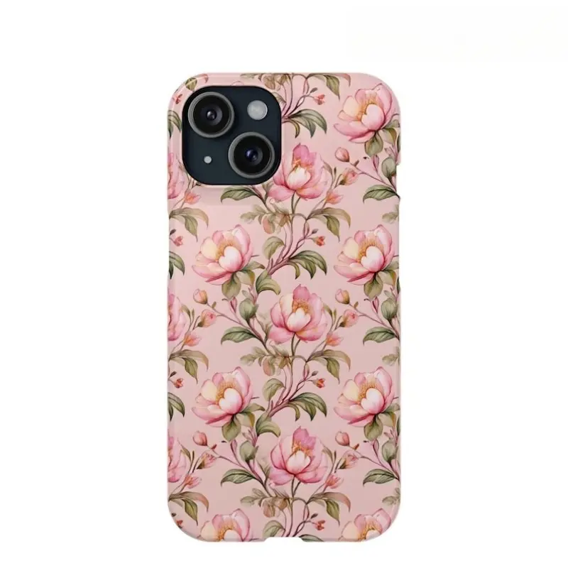 Pink Peony Flower Smartphone Case - Durable Botanical Casing & Cover, Protective Handheld Phone Accessory for iPhone 11,12,13,14,15,16,17 Pro Max Air Plus, Rose-Themed Gift
