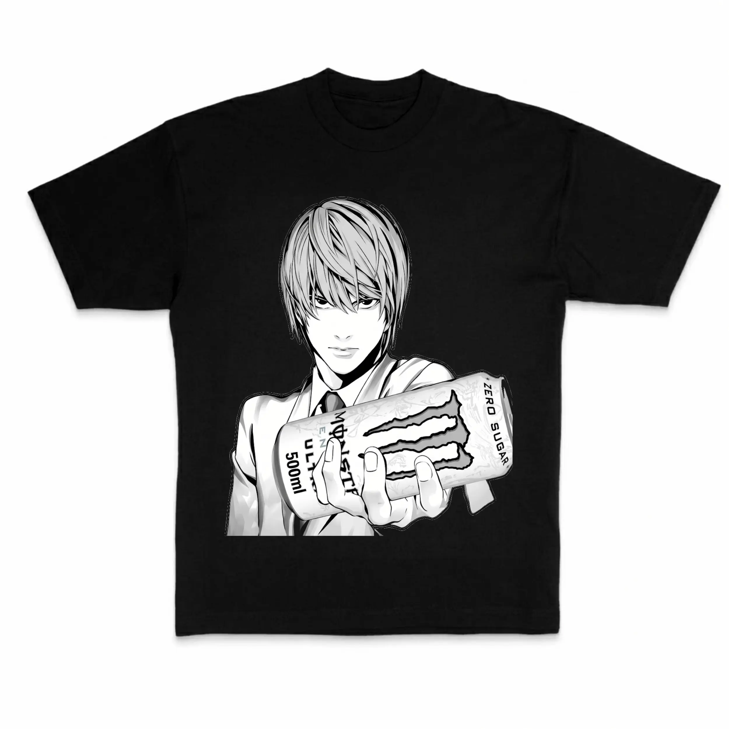 Kira's Choice Ultra White Vintage Tee, Monster Pass Kira Tshirt, Light Yagami Shirt, Death Note Shirt, Y2k Gothic Manga Anime Shirt, Goods Graphic Tee, Unisex Cotton T-Shirt, Anime Clothing, Trendy Otaku Gift T-Shirt Top Menswear Womenswear Streetwear