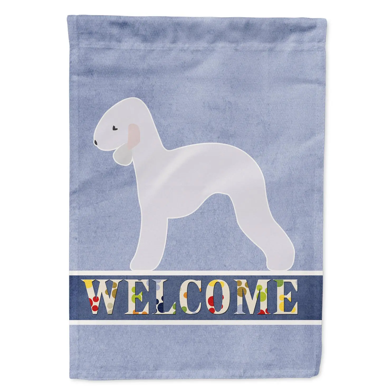 Bedlington Terrier Welcome Garden Flag Mailbox Decorative Yard Banner Outside Patio Artwork for Flower Beds, Garden Size, Multicolor