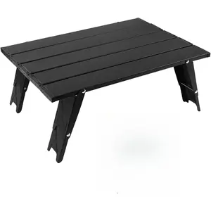 Ultralight Folding Beach Table Adjust Height Aluminum Portable Mini Camping Table