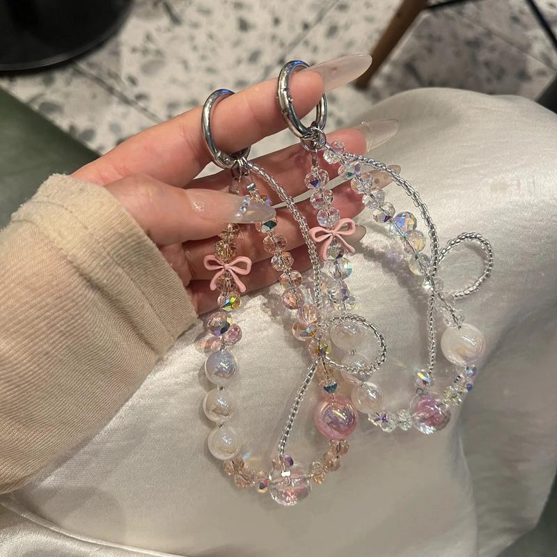 DIY Crystal Phone Strap | Handmade Beaded Charm