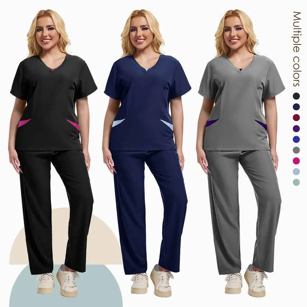 Medical Scrubs Set 4-Way Stretch  | Quick-Drying & Moisture-Wicking Nursing Uniforms