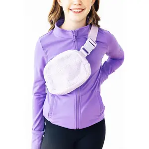 Lavender Fleece Belt Bag