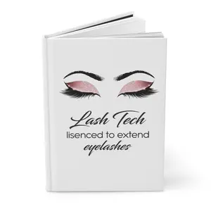 Lash Tech Hardcover Journal, Beauty Appointment Planner Notebook, Eyelash Extension Client Log, Makeup Artist Gift, Cute Lash Lover Diary,