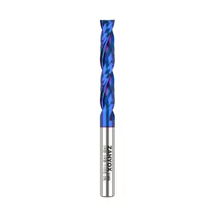 S1406 Solid Carbide nACo Coated Upcut Spiral Router Bit - 2 Flutes  - 1/4 SD - 1/4 CD - 1-1/2 CL - 3 OL