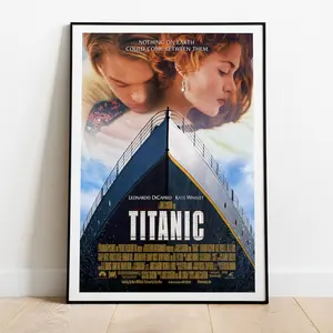 Titanic, James Cameron, Leonardo DiCaprio, 1997 - High Quality Retro Movie Poster